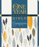NLT One Year Chronological Bible Creative Expressions-Deluxe Blue Hardcover