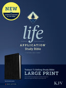 KJV Life Application Study Bible/Large Print (Third Edition)-RL-Black Bonded Leather