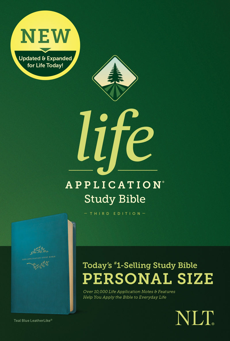 NLT Life Application Study Bible/Personal Size (Third Edition)-Teal Blue LeatherLike