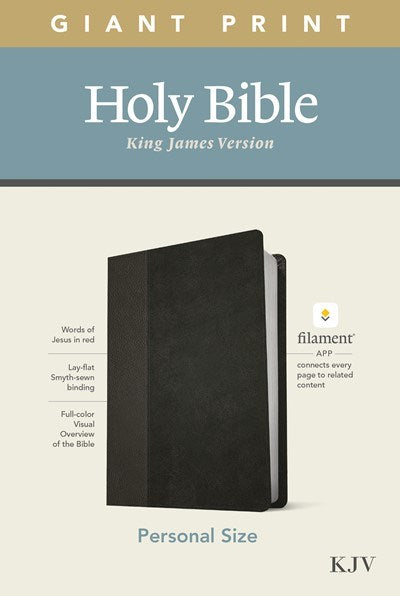 KJV Personal Size Giant Print Bible/Filament Enabled-Black LeatherLike