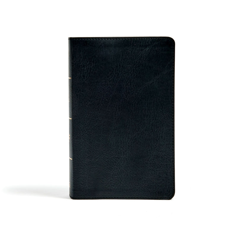 CSB Single-Column Personal Size Bible-Black LeatherTouch