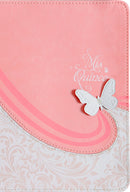 Span-RVR 1960 Sweet 15 Edition (Biblia Mis Quince)-Pink & White LeatherTouch