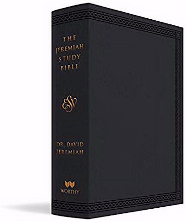 ESV The Jeremiah Study Bible-Black Leatherluxe Indexed