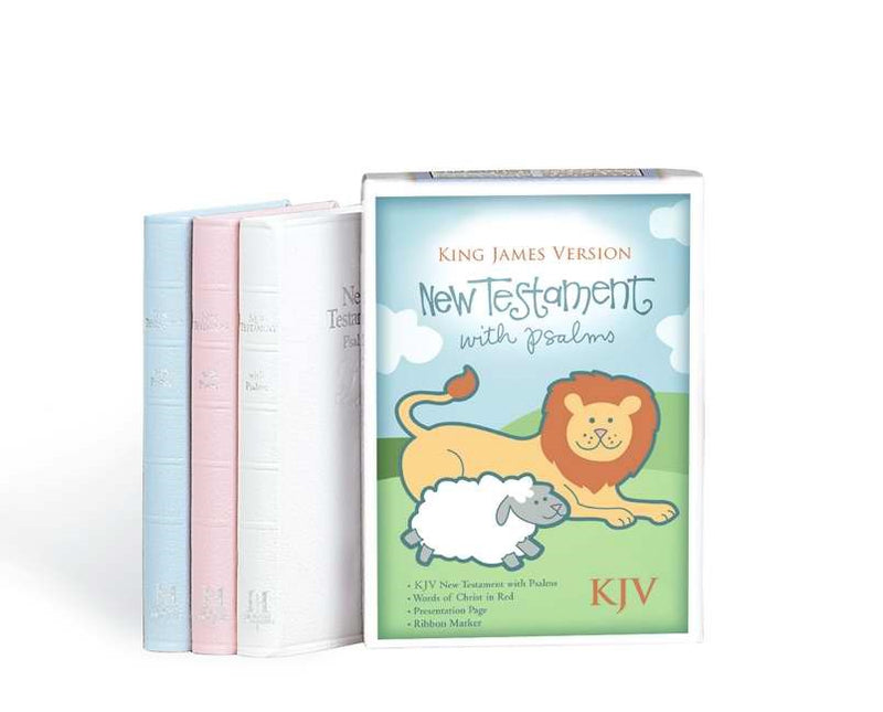 KJV Baby's New Testament w/Psalms-White Imitation Leather