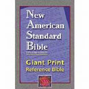 NASB Giant Print Reference Bible-Burgundy Leathertex Indexed