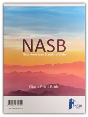 NASB 2020 Giant Print Text Bible-Maroon Leathertex Indexed (