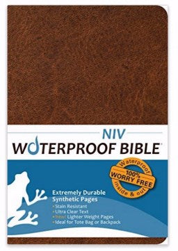 NIV Waterproof Bible-Brown