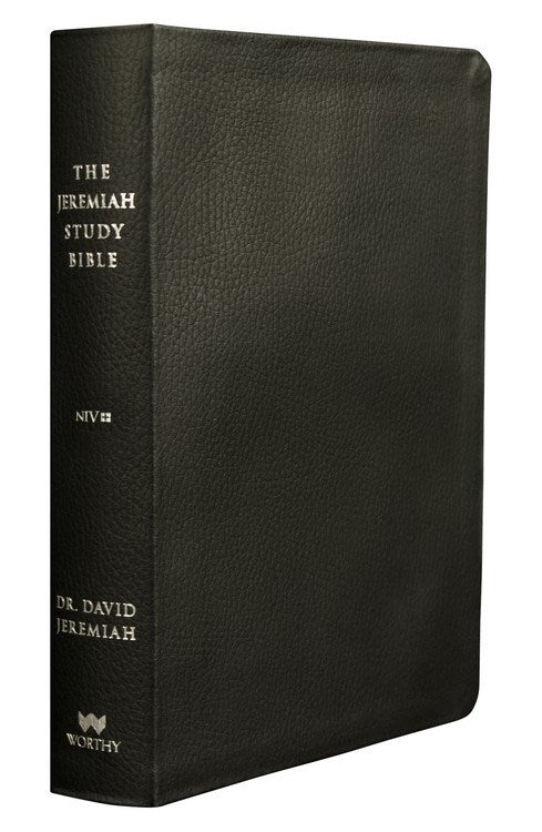 NIV Jeremiah Study Bible-Black Leatherluxe W/Burnished Edges Indexed