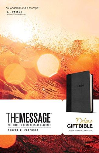 Deluxe Gift Bible - Black/Slate -LLook