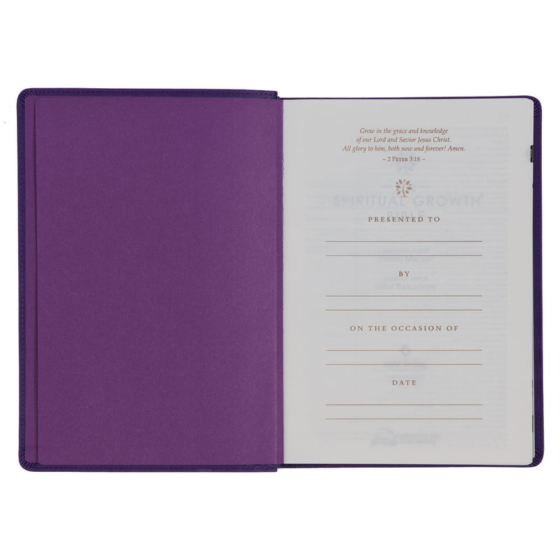 Spiritual Growth Bible Purple