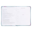 Strength and Dignity Floral Faux Leather