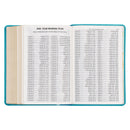 Aqua Blue Large Print Compact