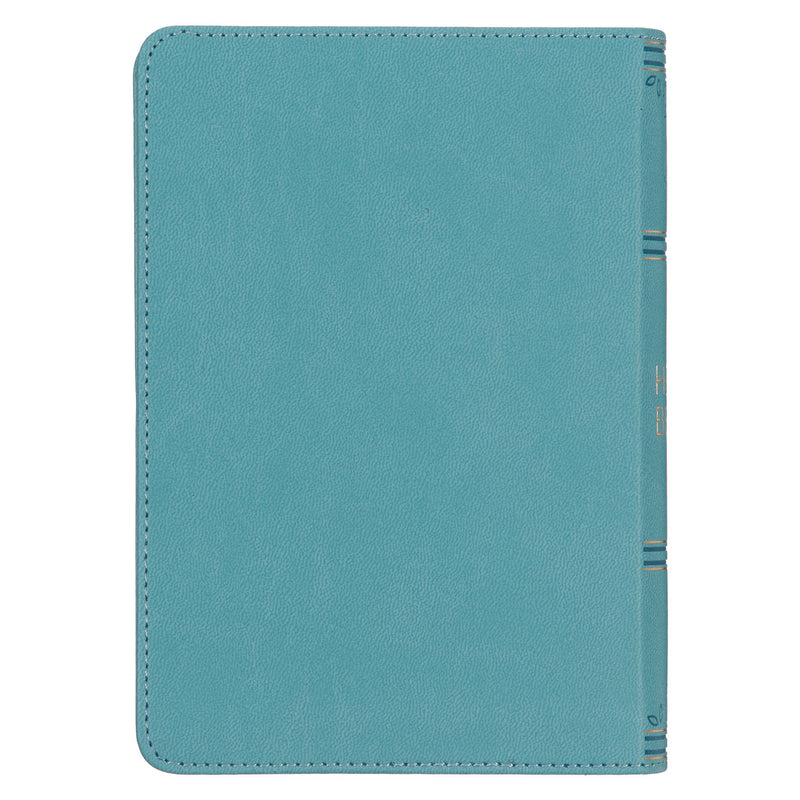 Aqua Blue Large Print Compact