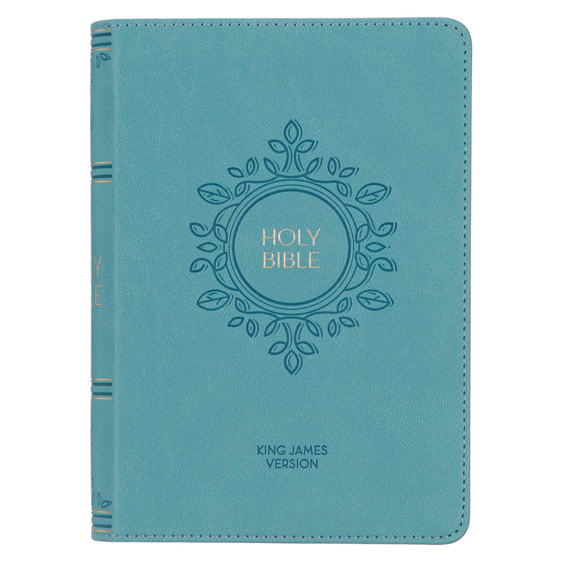 Aqua Blue Large Print Compact