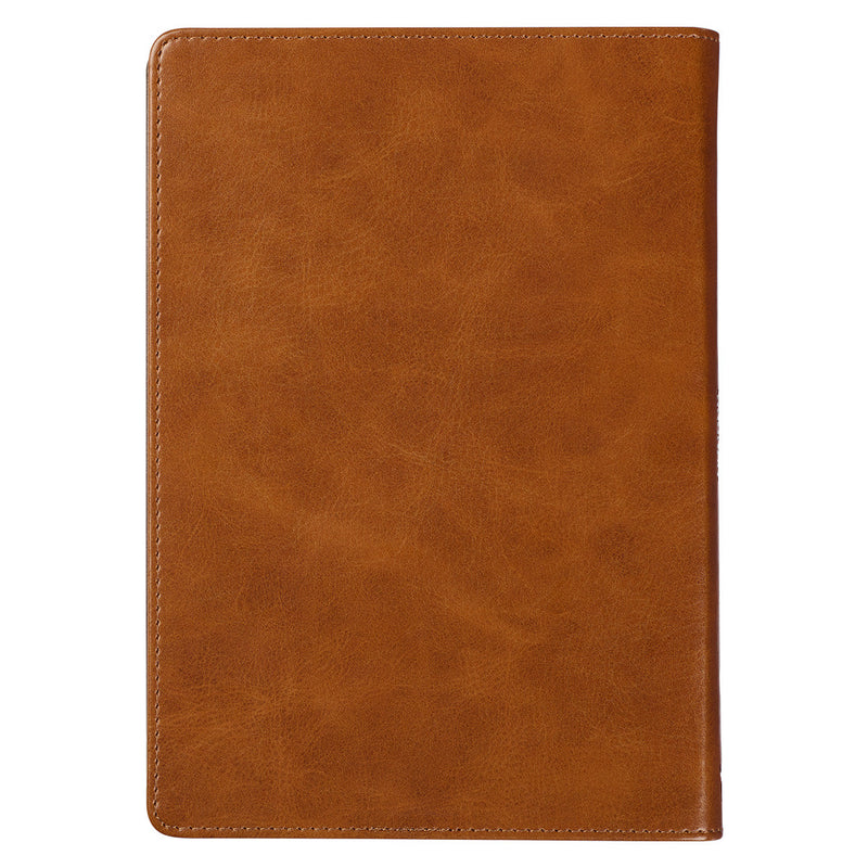 Stand Firm Two-tone Brown Faux Leather C