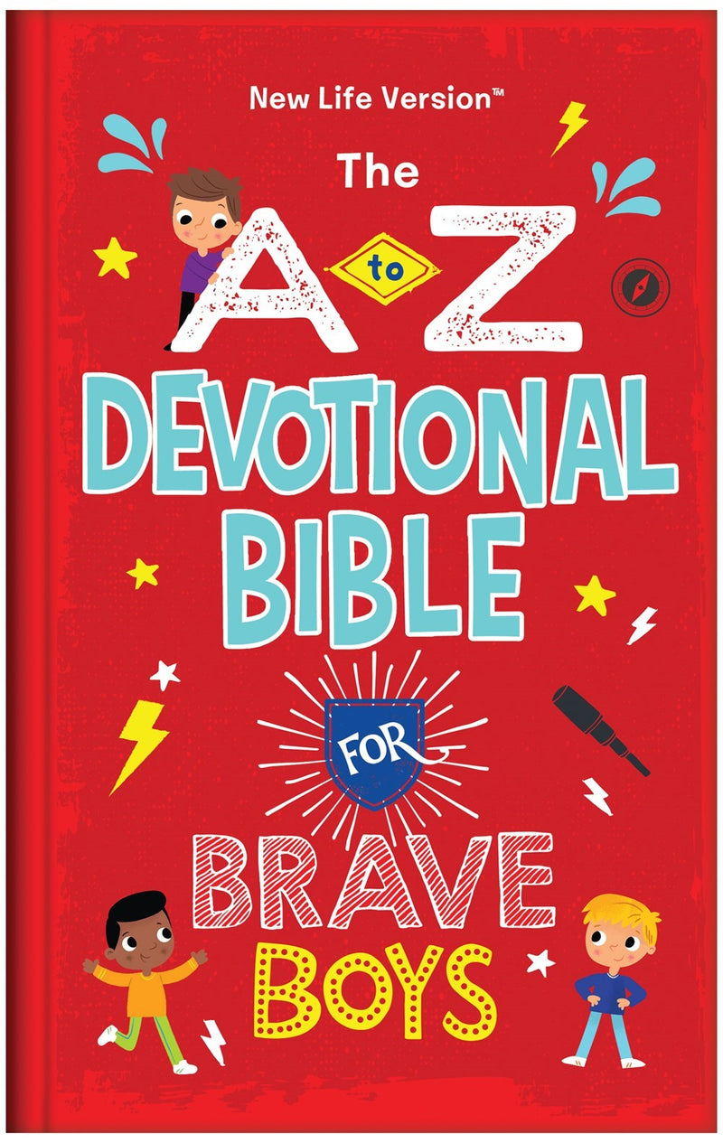 NLT The A To Z Devotional Bible For Brave Boys-Hardcover 