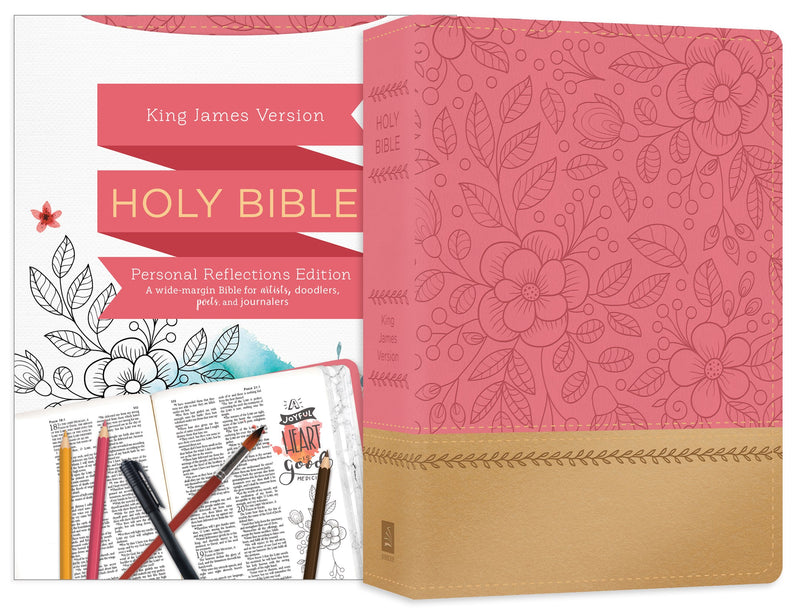 KJV Personal Reflections Bible-Rosegold Bloom DiCarta