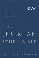 NIV Jeremiah Study Bible-Navy Cloth Over Board 