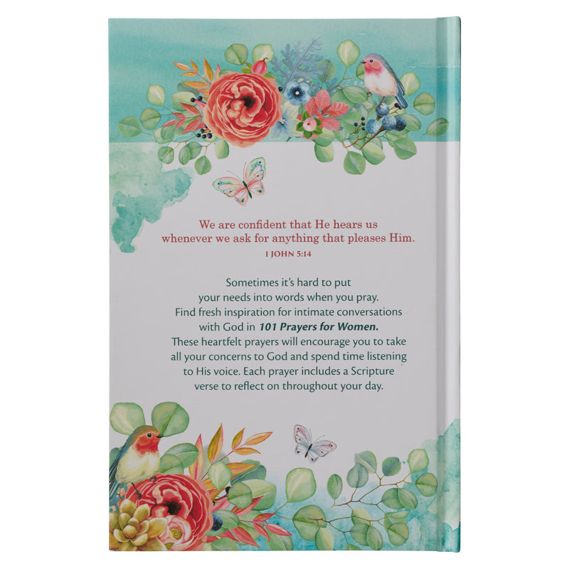 101 Prayers for Women Teal Hardcover