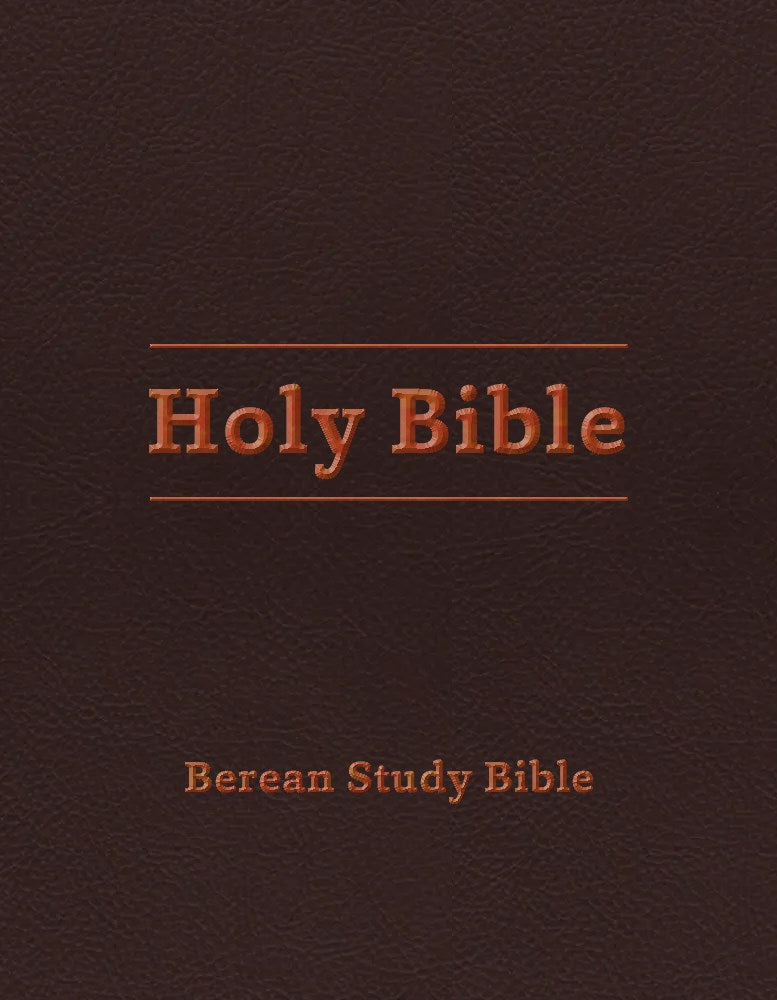 Berean Study Bible-Burgundy LeatherLike