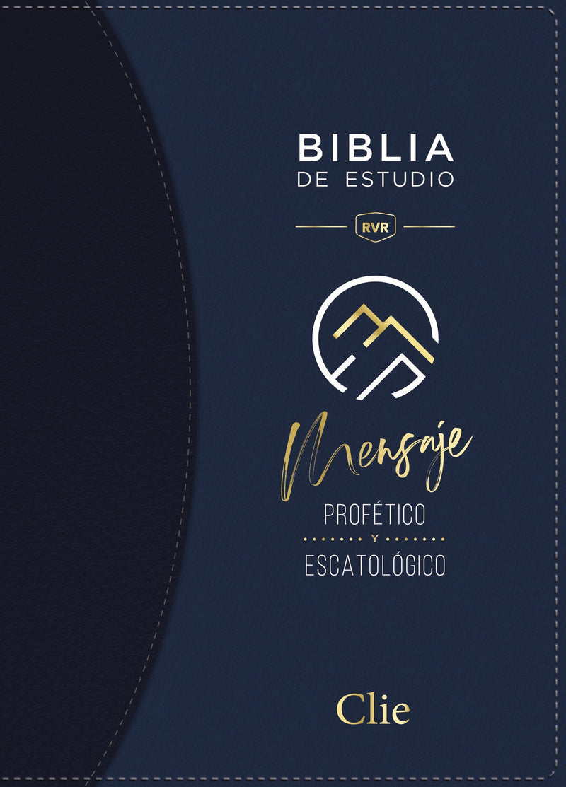 Span-RVR Prophetic Message Study Bible (Biblia De Estudio Del Mensaje Profetico)-Blue Leathersoft Indexed