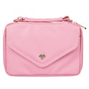 Roze met Hart Badge Luxleather