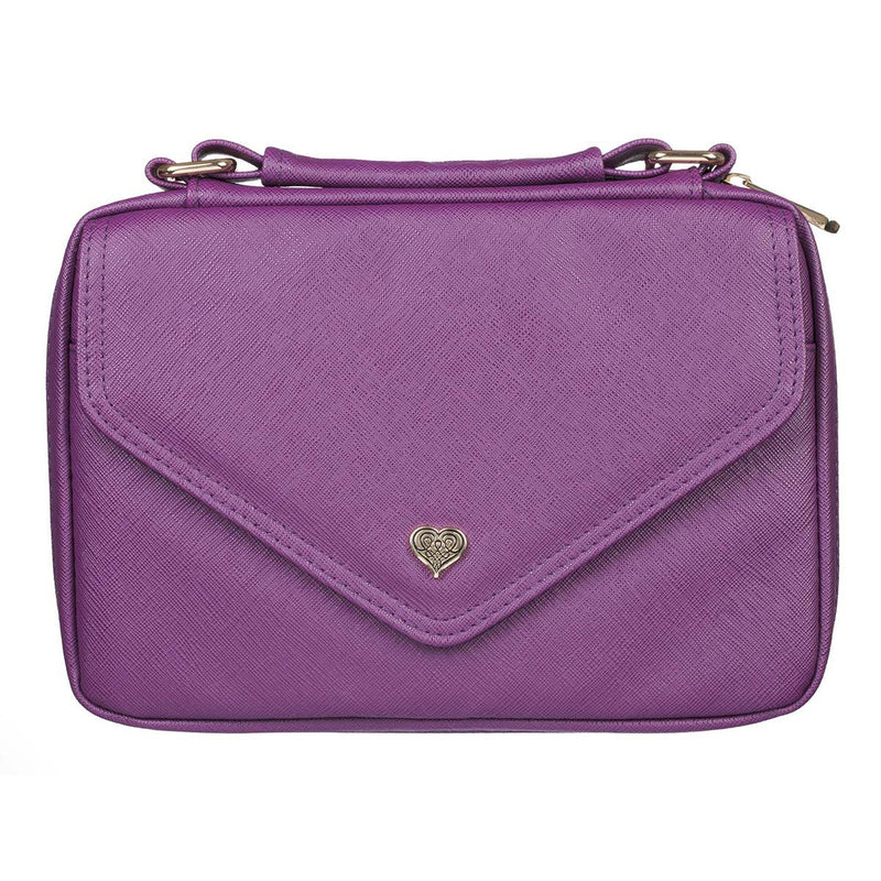 Purple with Heart Badge Luxleather