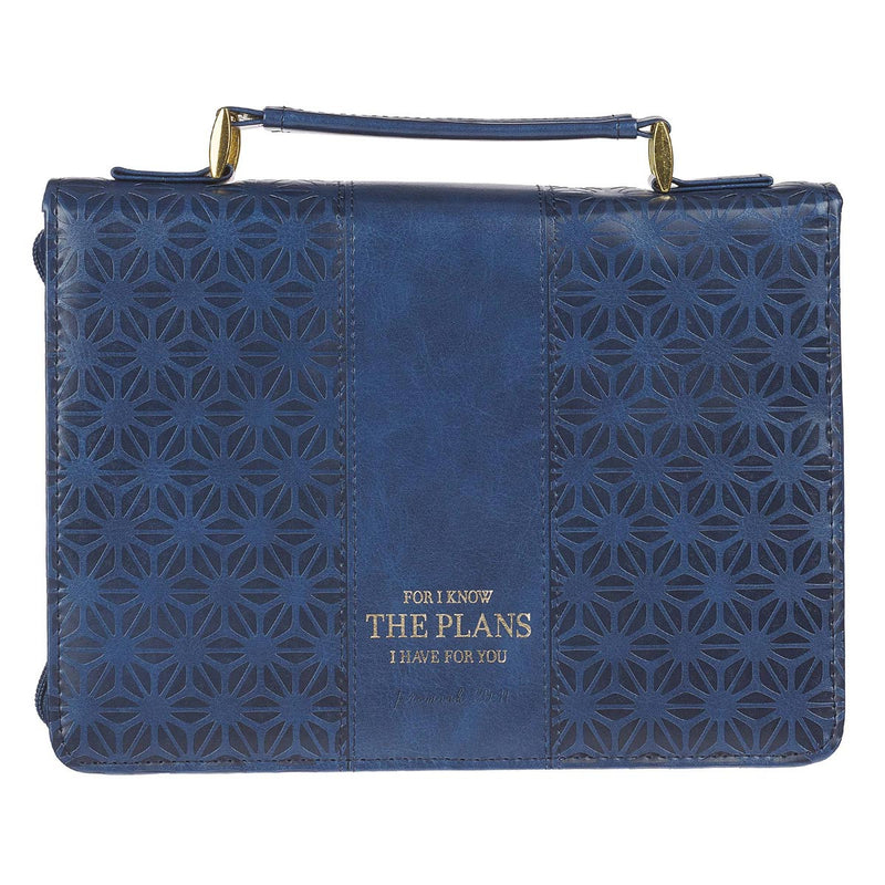 I Know the Plans Navy Pattern Luxleather