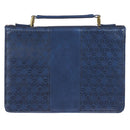 Ik ken de plannen Marineblauw patroon Luxleather