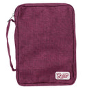 Plum Poly-Canvas Value Bijbelcover met