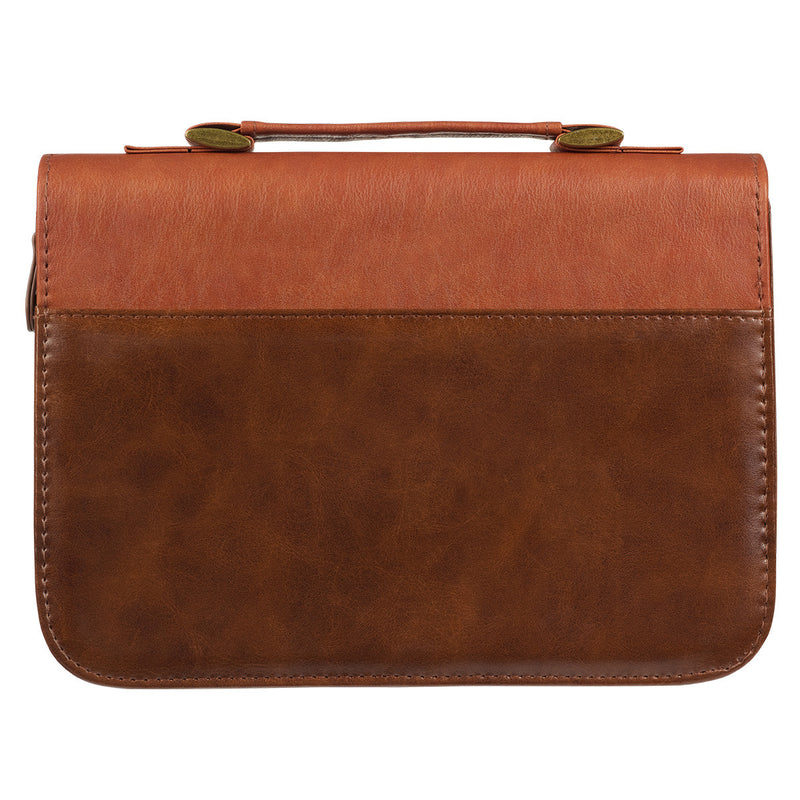 Stand Firm Two-tone Brown Faux Leather C