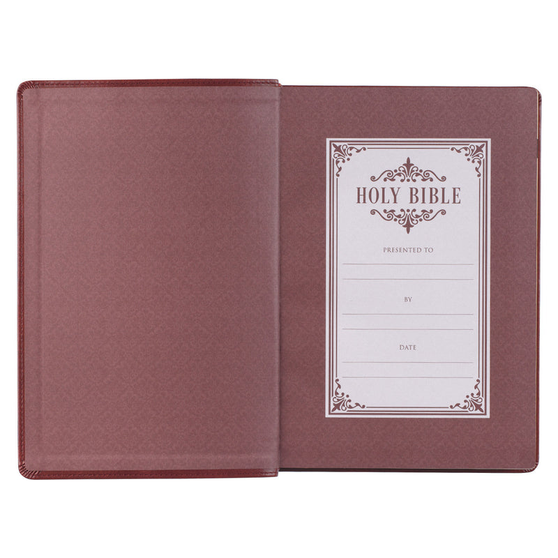 KJV Bible Giant Print burgendy