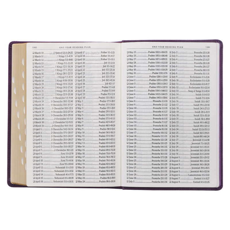 KJV Giant Print purple Full-size Index